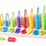 Drevené obojstranné matematické počítadlo