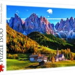 Puzzle Val di Funes, Dolomity – 1500 dielikov Trefl