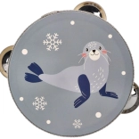 detská tamburína s motívom tulena 13 cm