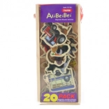 Drevené magnetky farma pre deti