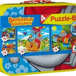 Schmidt puzzle Benjamin Kvietko 4v1 v plechovom kufríku