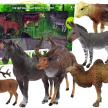 Súprava figúrok zvieratá domáce a lesné jeleň krava