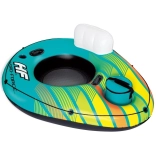 nafukovací plávajúci kruh s opierkou a chladiacou taškou 169 × 137 cm bestway