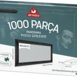 Rám na puzzle 96x34 cm čierny