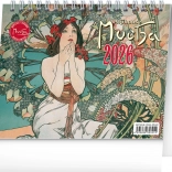Stolný kalendár Alfons Mucha 2026