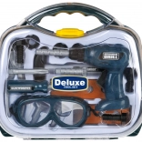 Zelená detská sada náradia v kufríku