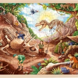 Drevené puzzle dinosauří vykopávky 192 dielikov