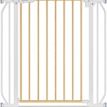 Bezpečnostná zábrana Lionelo Truus Slim – biela a prírodné drevo