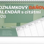 Stolový kalendár Notique Poznámkový Daňový s Citátmi 2026