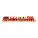 Nákladný vlak Bigjigs Rail červený