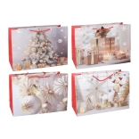 Darčeková taška vianočná M 25 × 32 × 11 cm