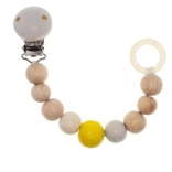 Hess klip na cumlík nature žltý