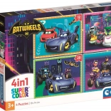 Puzzle Batwheels 4v1 (12, 16, 20, 24 dielikov)