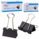 Univerzálne kancelárske sponky, pružinová oceľ, čierne, 25 mm, 12 ks