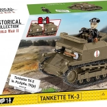 Tankový model TK-3 pre stavebnicový set, 323 dielikov