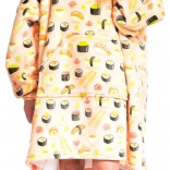 Cozy Noxxiez mikinová deka s kapucňou sushi – oversize nositeľná deka