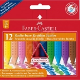 Plastové pastelky Faber-Castell Colour Grip Jumbo 12 ks