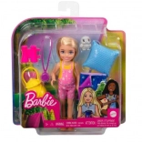 Barbie Chelsea kempingový set so spacákom