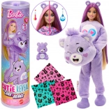 Barbie Cutie Reveal CARE BEARS – nežné srdce fialový medvedík