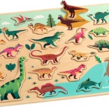 djeco drevené puzzle dinosaury