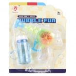 Pištoľ na bubliny so svetlom