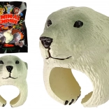 Nastaviteľný detský prsteň s hlavou ľadového medveďa