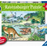 Puzzle Svet dinosaurov 2x24 dielikov od Ravensburger