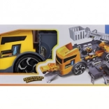 Rozkladacie stavebné auto s voľnobehom a minibagrami