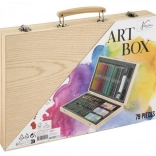 Drevený výtvarný kufrík pre umelcov