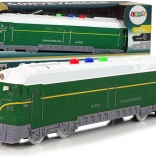 Vlak s trenovým pohonom 1:32 Zelený so zvukmi a svetlami