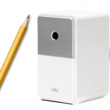 Ručné strúhadlo s nádobou a reguláciou ostria biele