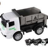 Súprava stavebných autíčiek s pohonom na zotrvačník