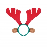 Vianočná čelenka Sob s ušami