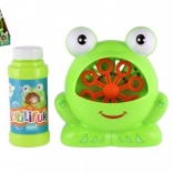 Stroj na bubliny v tvare žaby s náplňou