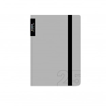 Diár A6 týždenný 2025 šedý PASTELINI