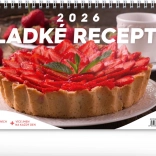 Stolový kalendár Sladké Recepty 2026