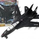 vojenský odpaľovací stíhací lietadlo so svetlami a zvukmi – herný set s figúrkami