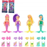 Bábika Morská Panna s Doplnkami