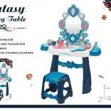 Interaktívny detský kozmetický stolík s osvetlením a doplnkami