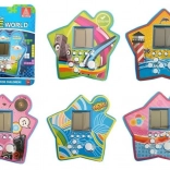 Vrecková elektronická hra v tvare hviezdy – Tetris modrá