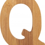 Bambusové písmeno Q small foot