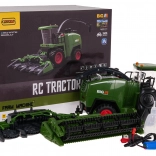 RC kombajn 2v1 na obilie a kukuricu so svetlami, zvukmi a dymom