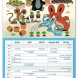 Nástenný plánovací kalendár Rodinný Krteček 2026