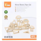 Súprava zrkadlových kociek 24ks Viga
