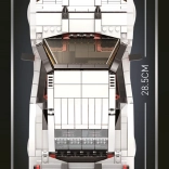 stavebnica športové auto 1034 dielikov – biele