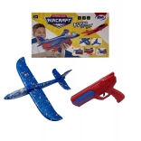 Vystreľovacie penové lietadlo so svetlom a pištoľou