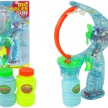 Pištoľ na mydlové bubliny so svetlami a zvukmi 24 cm