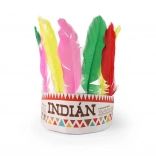 Indiánska čelenka s českou potlačou