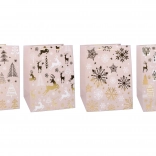 Darčeková taška vianočná L 30 × 40 × 12 cm