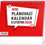 Plánovací stolový kalendár s citátmi 2026